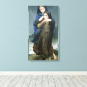 遠く離れた2人の若い女の子(by W.A. Bouguerau) キャンバスプリント (インサイチュ (ウッドフロア))