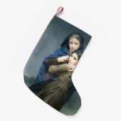 遠く離れた2人の若い女の子(by W.A. Bouguerau) スモールクリスマスストッキング (正面 (吊り時))