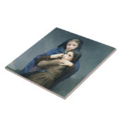 遠く離れた2人の若い女の子(by W.A. Bouguerau) タイル (側面)