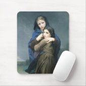 遠く離れた2人の若い女の子(by W.A. Bouguerau) マウスパッド (マウス)