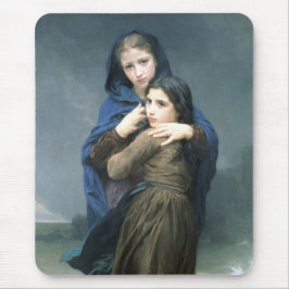 遠く離れた2人の若い女の子(by W.A. Bouguerau) マウスパッド