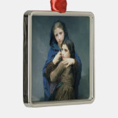 遠く離れた2人の若い女の子(by W.A. Bouguerau) メタルオーナメント (右)