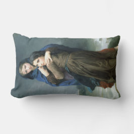 遠く離れた2人の若い女の子(by W.A. Bouguerau) ランバークッション