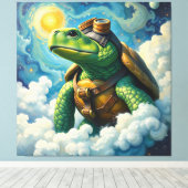 遠く雲の中に、そして10を超えて キャンバスプリント (インサイチュ (ウッドフロア))