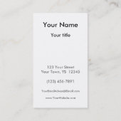 遠ぼえしているコヨーテのオオカミ犬-芸術のカスタムを引くおもしろい 名刺 (裏面)