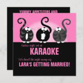 遠ぼえする女性夜 招待状 (正面/裏面)