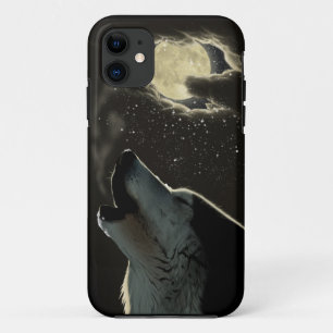 遠ぼえのオオカミのやっとそこに例 iPhone 11 ケース