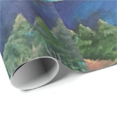 遠ぼえのオオカミの包装紙 ラッピングペーパー (ロールコーナー)