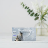 遠ぼえのオオカミのbusinesカード02customizable 名刺 (スタンド正面)