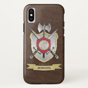 遠ぼえのオオカミのSigilの戦いの頂上ブラウン iPhone X ケース