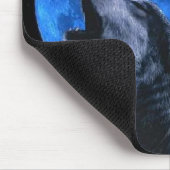 遠ぼえのオオカミ マウスパッド (コーナー)