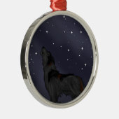 遠ぼえのオオカミ メタルオーナメント (右)