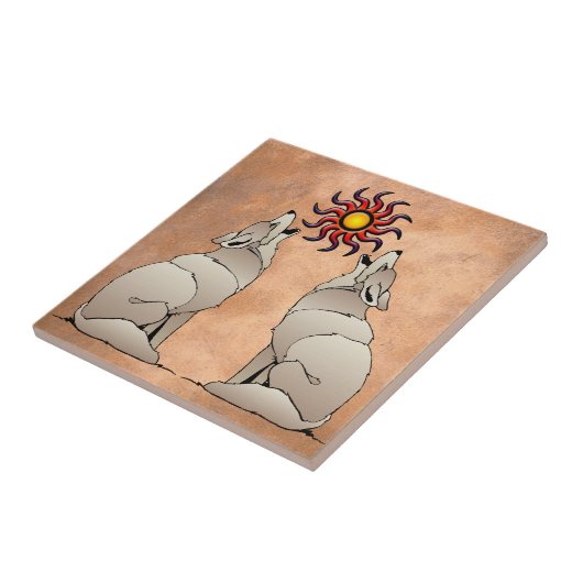 遠ぼえのコヨーテ タイル (側面)