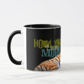 遠ぼえのトラの月のマグ マグカップ (左)