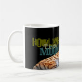 遠ぼえのトラの月のマグ マグカップ (左)