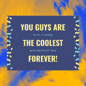 遠クール国と黄色の祖父母 ポストカード