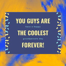 遠クール国と黄色の祖父母 ポストカード