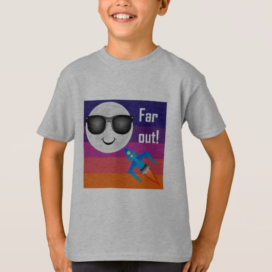 遠出デザイン – キッズベーシックTシャツ Tシャツ (正面)