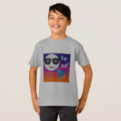 遠出デザイン – キッズベーシックTシャツ Tシャツ (正面フル)