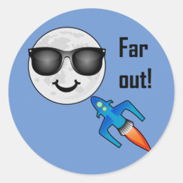 遠出デザイン-クラシックラウンドステッカー ラウンドシール