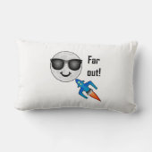 遠出デザイン- Lumbar枕13インチx 21インチ ランバークッション (裏面)