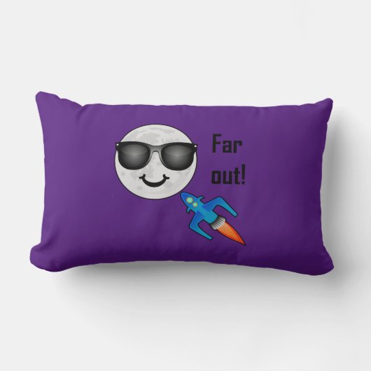 遠出デザイン- Lumbar枕13インチx 21インチ ランバークッション (正面)