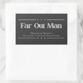 遠出マンタイポグラフィ引用文T 長方形シール (バッグ)