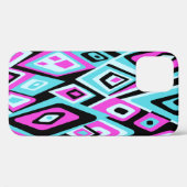 遠出レトロ抽象芸術サイケデリックターコイズ Case-Mate iPhoneケース (裏面 (横))