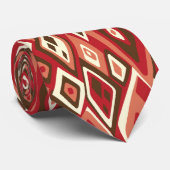 遠出レトロ抽象芸術両面印刷 ネクタイ (ロール)