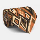 遠出レトロ抽象芸術両面 ネクタイ (ロール)