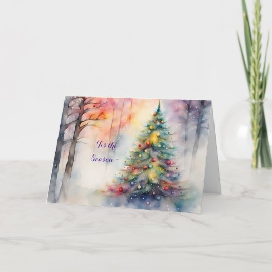 遠友遠くに家の休日カード サンキューカード (正面)