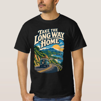 遠回りで帰ろう Tシャツ
