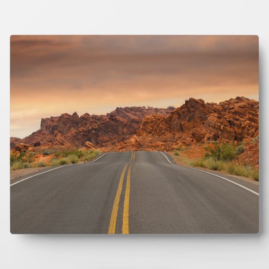 遠征の日没 フォトプラーク (正面)