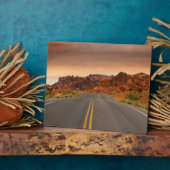 遠征の日没 フォトプラーク (側面)