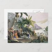 遠征パーティーとカメハメハ王 ポストカード (正面/裏面)