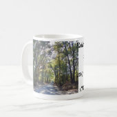 、遠征退職した、狩り、W、BBQ採取するのキャンプ コーヒーマグカップ (正面左)