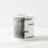 、遠征退職した、狩り、W、BBQ採取するのキャンプ コーヒーマグカップ (中央)