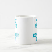 「遠慮なく…」 受動おもしろい的な コーヒーマグカップ (中央)