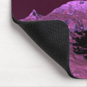 遠方の世界の紫色のMoonscape マウスパッド (コーナー)