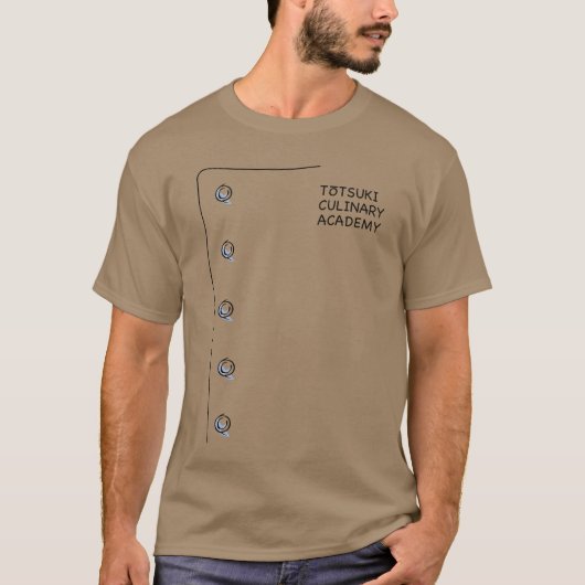 遠月学院 アニメ マンガ コスプレ 食 Tシャツ (正面)