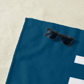 遠波未来的フォントロゴ ビーチタオル (インサイチュ)