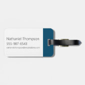 遠波未来的フォントロゴ ラゲッジタグ (裏面横)