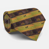 遠絵を描く離れた馬 ネクタイ (ロール)