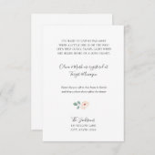 遠距離のベビーシャワーカード エンクロージャーカード (正面/裏面)