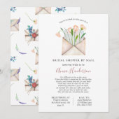 遠距離の結婚前お祝い会を郵便で 招待状 (正面/裏面)