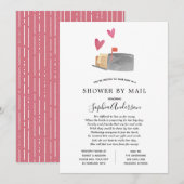 遠距離の結婚前お祝い会を郵便で 招待状 (正面/裏面)