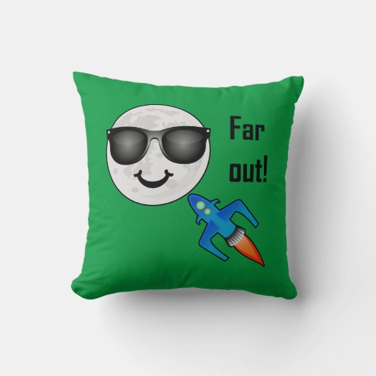 遠距離デザイン-装飾用クッション16インチx 16インチ クッション (正面)