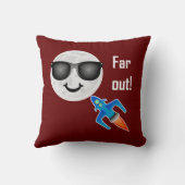 遠距離デザイン-装飾用クッション16インチx 16インチ クッション (裏面)