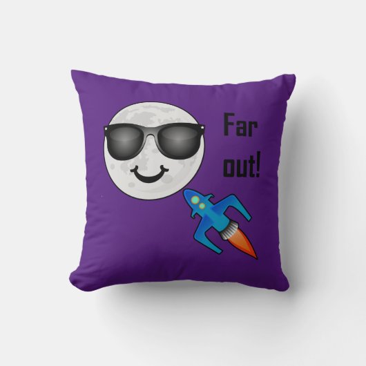 遠距離デザイン-装飾用クッション16インチx 16インチ クッション (正面)