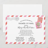 遠距離ベイビーシャワーの郵送案内 招待状 (正面/裏面)